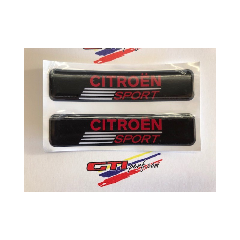 Badges Citroën Sport Noir