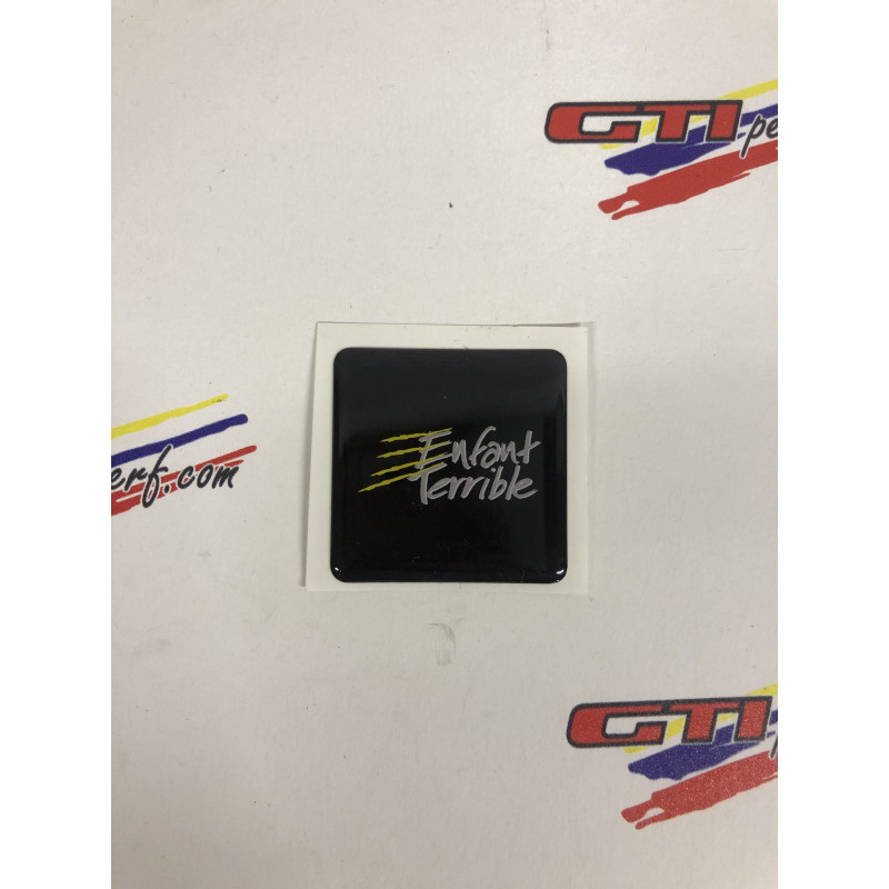 Logo couvre culasse Peugeot 106 Enfant Terrible noir