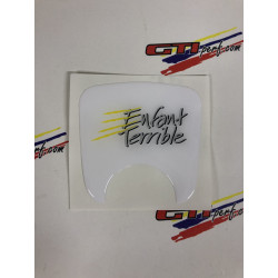 Logo de serrure de hayon Peugeot 106 S2 - Enfant Terrible Blanc