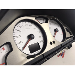 Fond de compteur Alu brossé - 106 S16 & Saxo VTS 1.6 16V - TU5J4