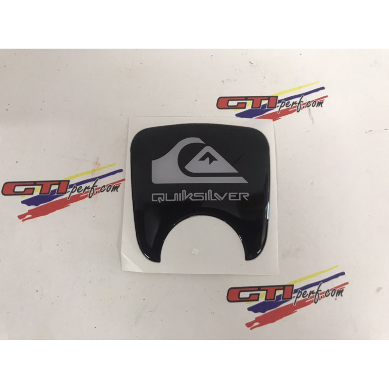 Logo de serrure de hayon Peugeot 106 S2 - Quiksilver Noir