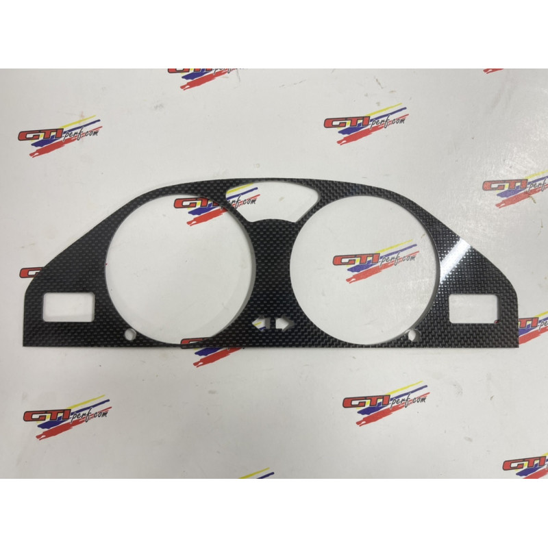 Fond de compteur Carbone - 106 & Saxo 8S - 2 Voyants Rectangles