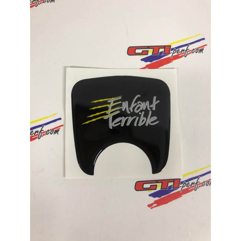 Logo de serrure de hayon Peugeot 106 S2 - Enfant Terrible Noir