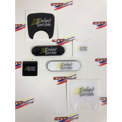 Logo de serrure de hayon Peugeot 106 S2 - Enfant Terrible Noir