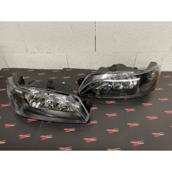 Phares à fond noirs Peugeot 306 H7/H7