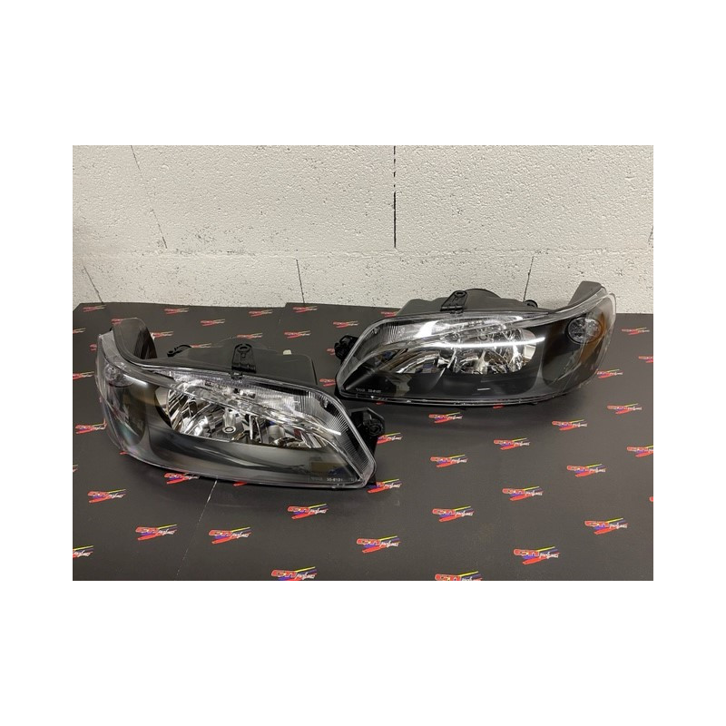 Phares à fond noirs Peugeot 306 H7/H7