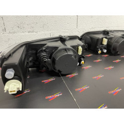 Phares à fond noirs Peugeot 306 H7/H7