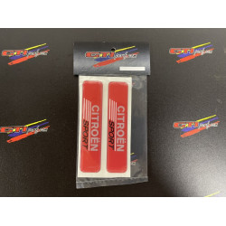 Badges Citroën Sport Rouge