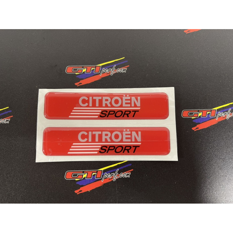 Badges Citroën Sport Rouge